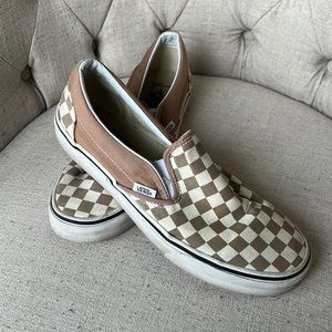 Vans Checkered Slip-Ons Size 8men/9.5women